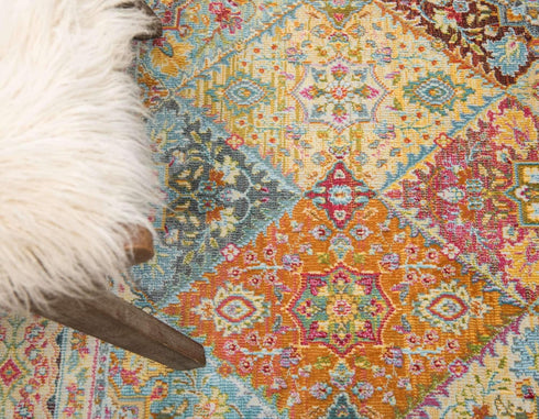 Unique Loom Baracoa Collection Area Rug - Marta (2' 2" x 6' 1" Runner, Multi/ Burgundy)...