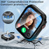 Compatible with Apple Watch Waterproof Case 40mm Series 6/5/4/SE with Tempered Glass Screen Protector, Full Coverage Bumper Cover for iWatch Case ...