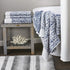 SKL Home Distressed Leaves 100% Turkish Cotton Hand Towel Set, 16" x 26", Denim 2 Count...
