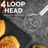 Zulay Kitchen 13-Inch Danish Dough Whisk - Stainless Steel Danish Whisk for Cooking with Dough Hook - Traditional Dutch Whisk - Bread Whisk for So...