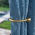 Premium Curtain Holdback, Quality Metal Decorative Curtain Holdbacks with Zinc Alloy Cap Finials,Rust-Proof, Set of 2 Window Curtain Holdbacks,Bra...