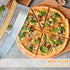ALLTOP Pizza Cutter Rocker - High Performance Stainless Steel Slicer Blade with One-Piece Wooden Handle - Efficient and Durable Pizza Accessory - ...