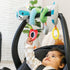 Infantino Spiral Activity Toy - Textured Play Activity Toy for Sensory Exploration and Engagement, Ages 0 and Up, Blue Raccoon...