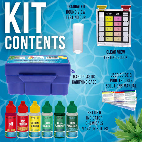 U.S. Pool Supply Premium 5-Way Swimming Pool & Spa Test Kit - Tests Water for pH, Chlorine, Bromine, Alkalinity and Acid Demand - Maintain Properl...