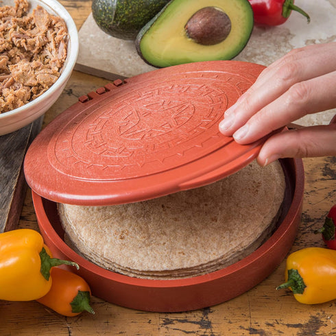 Carlisle FoodService Products 071029 Insulated Hinged Tortilla Server, 7" / 1", Terra Cotta...