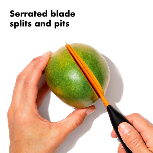 OXO Good Grips Mango Slicer with Scoop,Orange 1 x 1.5 x 7"...