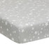 Lambs & Ivy Milky Way Gray/White Stars 100% Cotton Baby Fitted Crib Sheet...
