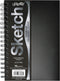 UCreate Poly Cover Sketch Book, Heavyweight, 6" x 9", Black, 75 Sheets...