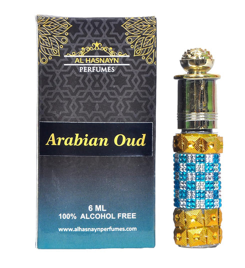 ARABIAN OUD UNISEX Cologne Perfume Essential oil Roll-On Attar (Limited Edition) 6ml Alcohol Free Natural Sweet Oud Perfumes Fragrance | Long Last...