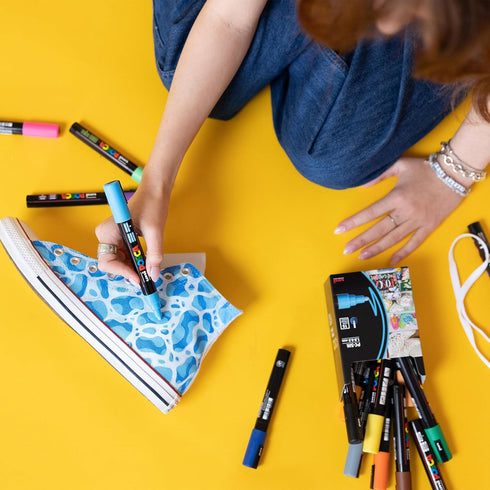 Posca Marker 1MR in Black, Posca Pens for Art Supplies, School Supplies, Rock Art, Fabric Paint, Fabric Markers, Paint Pen, Art Markers, Posca Pai...