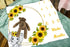 Sunflower Baby Age Blanket, Cartoon Elephant White Baby Growth Chart Memory Blanket, 48x40 Inch Newborn Swaddling Blanket Monthly Baby Milestone B...