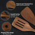 Wooden Spatula for Cooking 12 Inches, Wood Spatula Slotted and Angled Solid Turner Cooking Utensils for Nonstick Cookware, Kitchen Spatula for Fis...