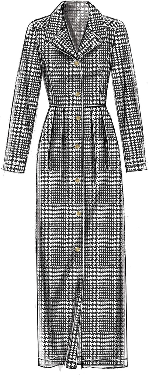 Vogue V9345E5 Easy Women's Notched Collar Dress Sewing Patterns, Sizes 14-22...