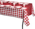 Hammont Picnic Cups – 9 oz Gingham BBQ Party Supplies - Birthday | Backyard | Picnic Decorations - Red & White Checkered Disposable Paper Cups (50...