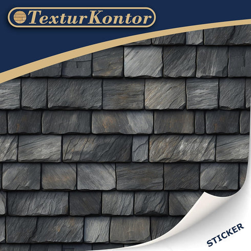3 Sheets Self-Adhesive Roof Tiles and Shingles for Dollhouses Scale 1:12 (Roof shingles slate)...