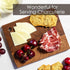 Walnut Wood Cutting Board and Charcuterie Board, 8" x 6-3/8"...