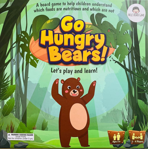 Will's Board Game - Go Hungry Bears, A Food Nutrition Game for Kids Ages 3 and Up...