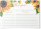 Sunflower Yellow Floral Recipe Cards from Dashleigh, 48 Cards, 4x6 inches, The Gift Collection, Water-Resistant and Double-Sided (Yellow Sunflower...