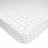 American Baby Company 100% Natural Cotton Fitted Crib Sheet 52" x 28" - Soft, Breathable, Hypoallergenic & Gentle Toddler Bed Sheet, Gray Zigzag, ...