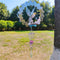 6" Hanging Wind Spinner with Sun Catcher Tail- Outdoor 3D Metal Decor Wind Spinner Yard Garden Outside Stainless Steel Spinner Gift Indoor Decorat...