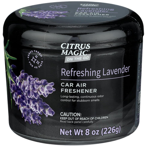 Citrus Magic On The Go Odor Absorbing Solid Car Air Freshener, Refreshing Lavender, 8-Ounce, Pack of 1...