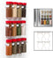 Good Cooking Magnetic Spice Rack Gripper Clips- Set of 4 Universal Spice Jar Clips - Easily Organize and Reorganize Dispensers- No Screws Needed...
