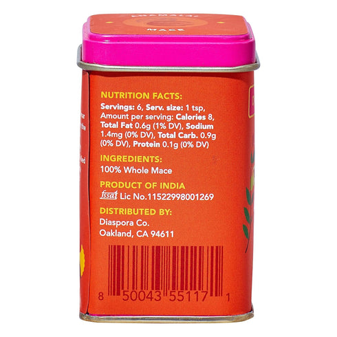 Diaspora Co. Anamalai Mace | Single-Origin Whole Mace Blades | Floral & Aromatic | 15g Everyday Tin...
