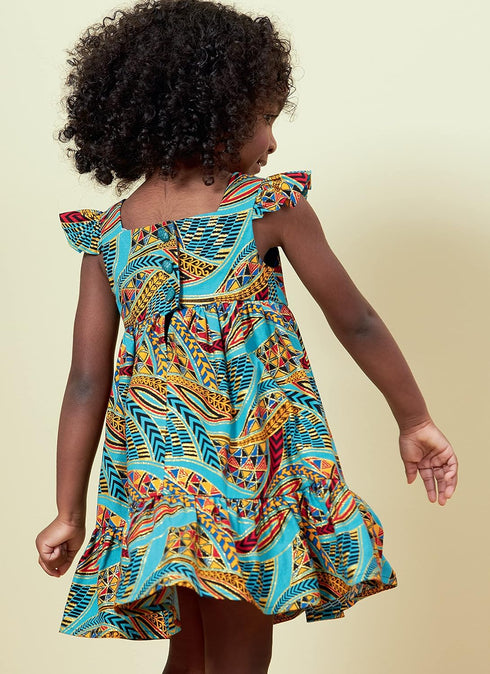 Butterick Toddlers' High Waisted Dress Sewing Pattern Kit, Design Code B6885, Sizes 1/2-1-2-3-4, Multicolor...