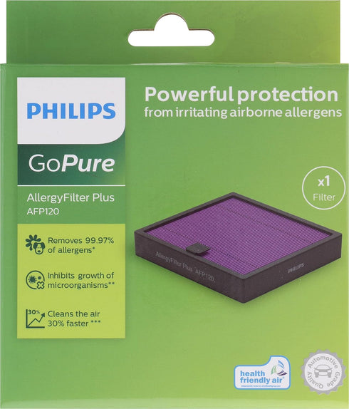Philips GoPure AllergyFilter Plus AFP120 Replacement HEPA Filter for GP5212 Air Purifiers Only, Removes Allergens, Dust, Pet Dander...