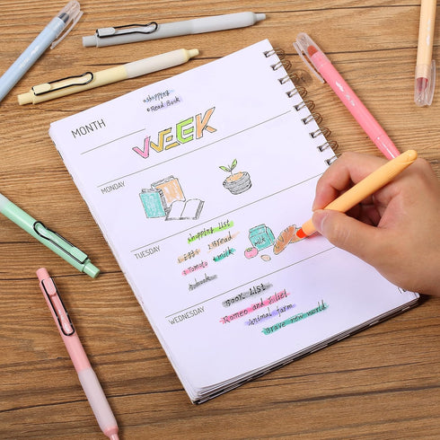 Mr. Pen- Bible Highlighters and Pens, 16 Pack, Gel Highlighters, Bible Highlighters No Bleed, Retractable Gel Pens, Bible Journaling Kit, Gel High...