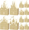 Geiserailie 20 Pieces Castle Box Princess Candy Box Glitter Castle Favor Treat Gift Princess Party Decorations Baby Shower Wedding Supplies(Gold)...