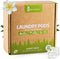 Eco Friendly Laundry Detergent Pods, 32 Pods, Powerful Stain And Odor Removal, Skin Friendly, Rainforest Fresh Scent, Biodegradable and Sustainabl...