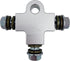 Motorcycle Hydraulic Brake Line Tee Hose Connector 3 Way Adapter with M10 Banjo Bolt(Square Shape)...