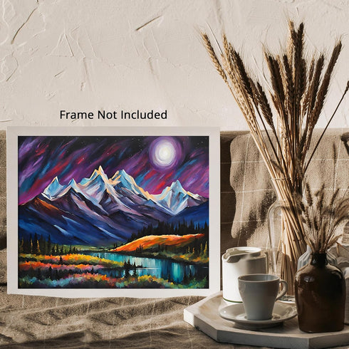 Posterizer 1 pcs- beautiful landscape-oil painting style-nature 1-Landscape & Nature Art-Floral Botanical Art- Decor for Home & Office- unframed w...