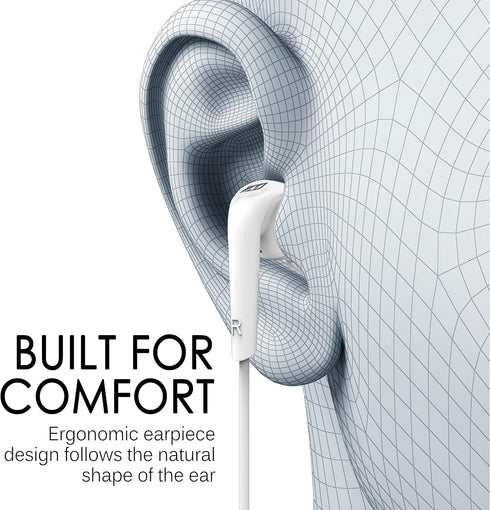 MEE audio RX18 Comfort-Fit in-Ear Headphones with Enhanced Bass (White)...