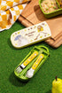 Skater My Neighbor Totoro Utensil Set - Cat Bus - Includes Reusable Fork, Spoon, Chopsticks and Carrying Case - Authentic Japanese Design - Durabl...