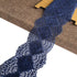 LaceRealm 3 Inch Wide×10 Yards Stretch Floral Pattern Lace Ribbon Trim Lace for Headbands Garters & Crafts (5508 Navy)...