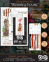 Counted Cross Stitch Kit 'It's not much but it's Home' - DIY Bookmark Embroidery Set with The Burrow, Weasley family home; Paper Pattern, presorte...