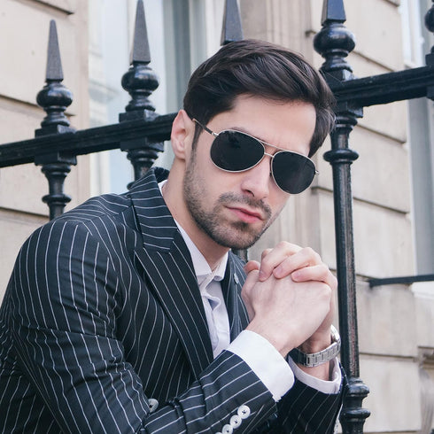 Sunglasses Men Polarized Aviator Sunglasses for Men Women Fishing Driving Sun glasses Metal Frame UV400 Protection...