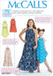 McCall Patterns Children's/Girl's Gathered Neckline Sleeveless Dresses...