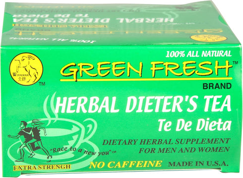 Green Fresh Extra Strength Herbal Dieters Tea (30 Count), 2.11 Ounces...
