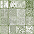 16 Pcs Layering Stencils for Painting, 6"x6" Mixed Texture Trees Flowers Leaves Dots Checkered Buffalo Crackle Splatter Stencils for Painting on C...