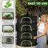 Herb Drying Rack Hanging Mesh 4 Layer 18" with Zipper, Garden Pruning Shear, Hook & Carabiner Clip for Drying Herbs, Plants, Seeds, Buds | Outdoor...