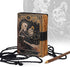 VC Book of Spells Leather Journal Deckle Edge Paper Grimoire Printed Journal The Devil Tarot Notebook Spiral Gothic Notebook Skull lover Antique V...