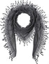Cindy & Wendy Lightweight Triangle Floral Fashion Lace Fringe Scarf Wrap for Women...