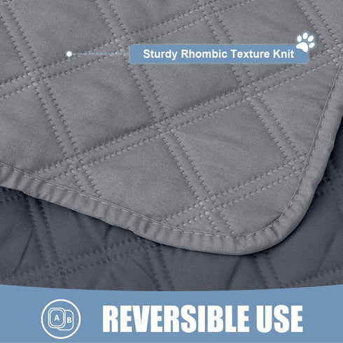 smiry Waterproof Dog Blanket, Reversible Dog Bed Cover Pet Blanket, Soft Couch Cover for Dogs Washable, Bed Couch Sofa Furniture Protector for Pup...