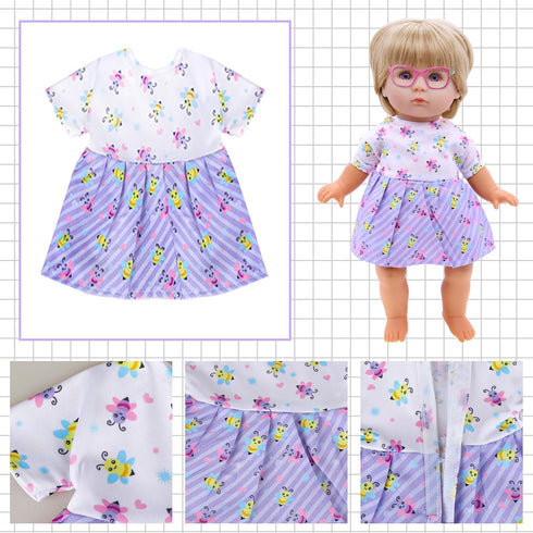 Alive Doll Clothes and Accessories - 6 Sets Baby Doll Clothes Dresses Outfits Include Doll Dresses, Jumpsuit, Swimsuit Dolls Outfits Fit for 12 13...
