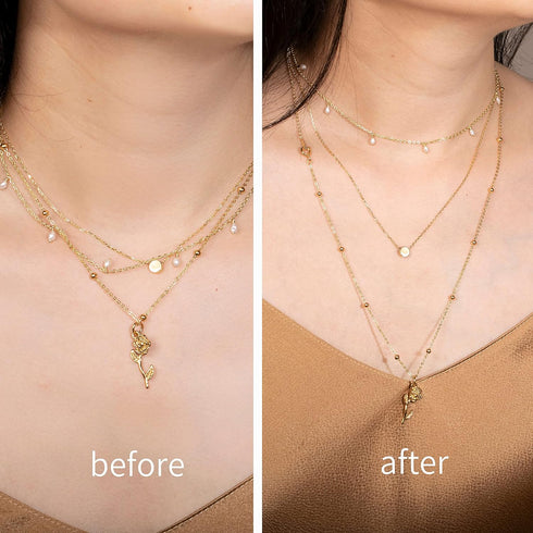 Sterling Silver & Gold Chain Extenders - Set of 2", 3", 4", and 6" for Necklaces & Bracelets...