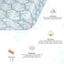 Crane Baby Soft Cotton Crib Mattress Sheet, Fitted Sheet for Cribs and Toddler Beds, Indigo Blue, 28”w x 52”h x 9”d...