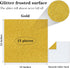 15 Sheets Gold Glitter Cardstock Paper 12''x 12'', 250GSM/92lb Premium Sparkly Paper for Scrapbook, Invitations, Graduation Cap DIY Projects, Part...